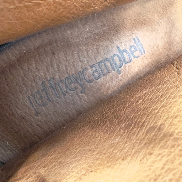 Jeffrey Campbell Cors Lace Up Suede Booties Womens 7 Black Block Heel Boho Witch - Picture 9 of 11